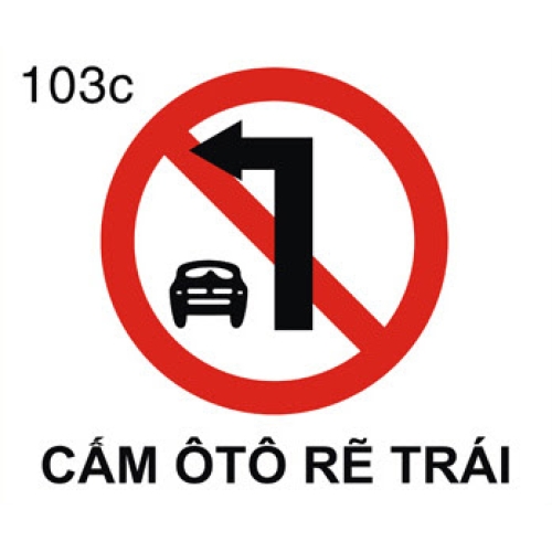 Biển báo cấm oto rẻ trái