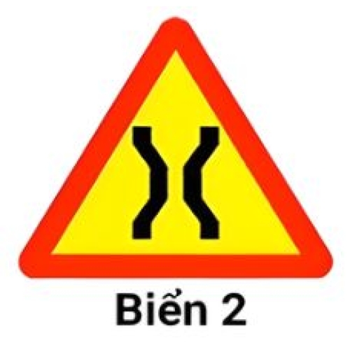 Biển báo cầu hẹp